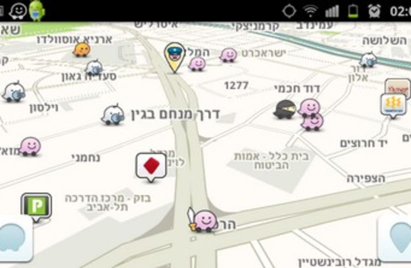 Screenshot of Waze mobile navigation app 370 (photo credit: Screenshot)