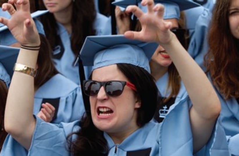 Columbia University graduation ceremony 370 (photo credit: Keith Bedford/Reuters)