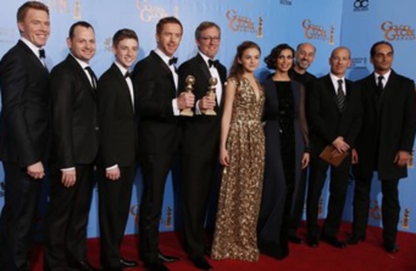Homeland cast at Golden Globes 370 (photo credit: REUTERS/Lucy Nicholson)