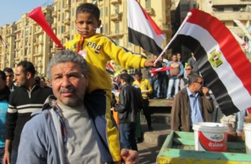 Egypt Jan 2013 protests 370 (photo credit: Melanie Lidman)