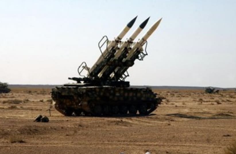 Syrian anti-aircraft missiles 370 (photo credit: REUTERS)