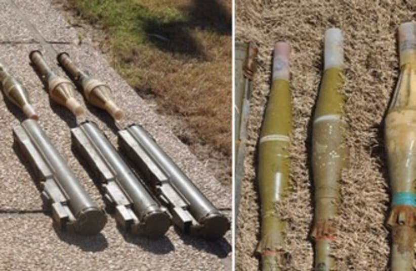 Weapons found stashed at Arab school in Galilee 370 (photo credit: Israel Police)