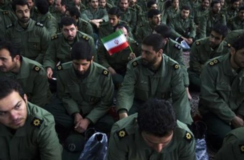 Members of the Iranian Revolutionary Guards 370 (photo credit: REUTERS)