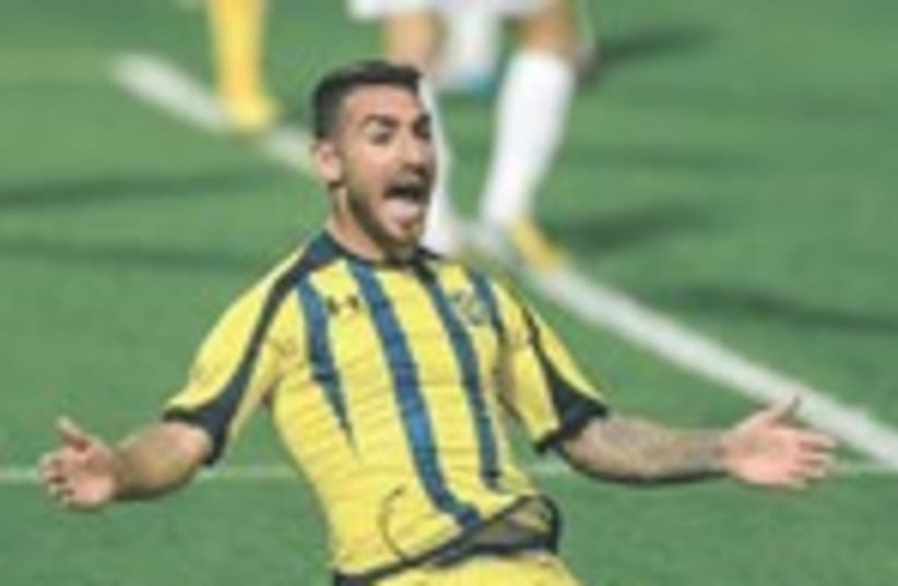 MACCABI TEL AVIV striker Eliran Atar 150 (photo credit: Adi Avishai)