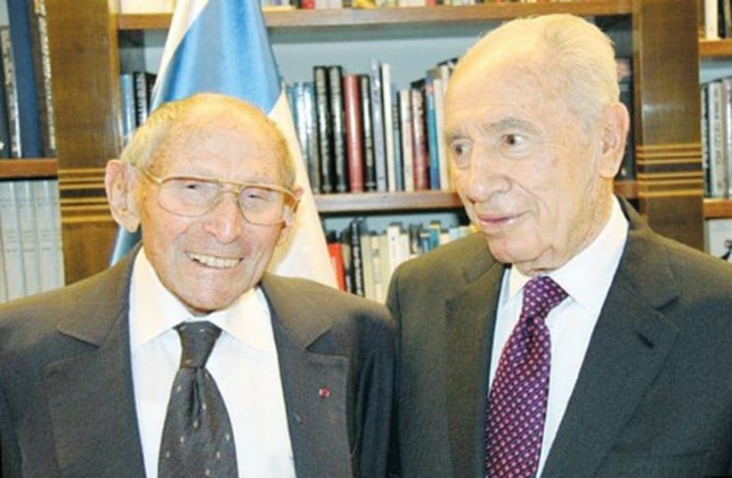 GEORGES LOINGER with President Shimon Peres. (photo credit: Courtesy)