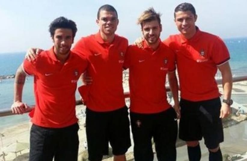 Cristiano Ronaldo, Portugal soccer players in Israel 370 (photo credit: Courtesy of Facebook)