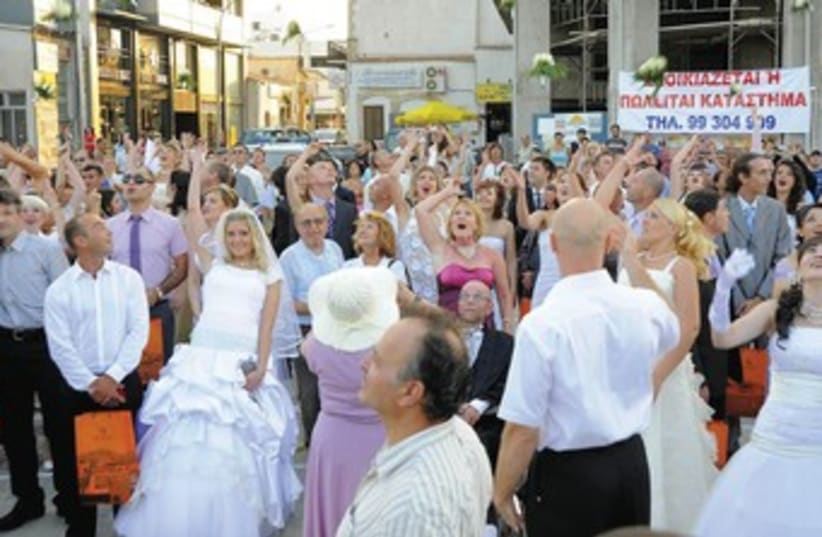 Civil ceremony in cyprus 370 (photo credit: Pavlos Vrionides/Reuters)