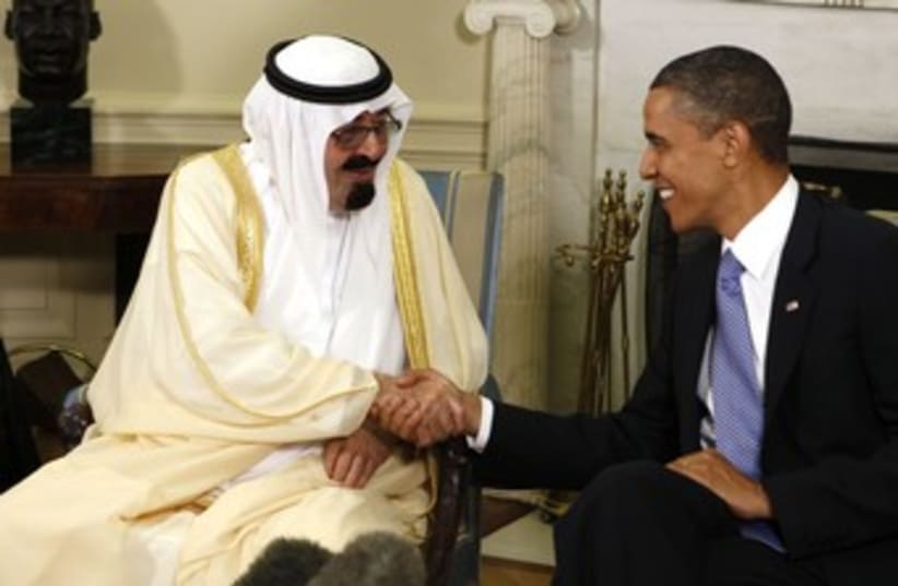 Obama and Saudi King 370 (photo credit: REUTERS/Larry Downing)