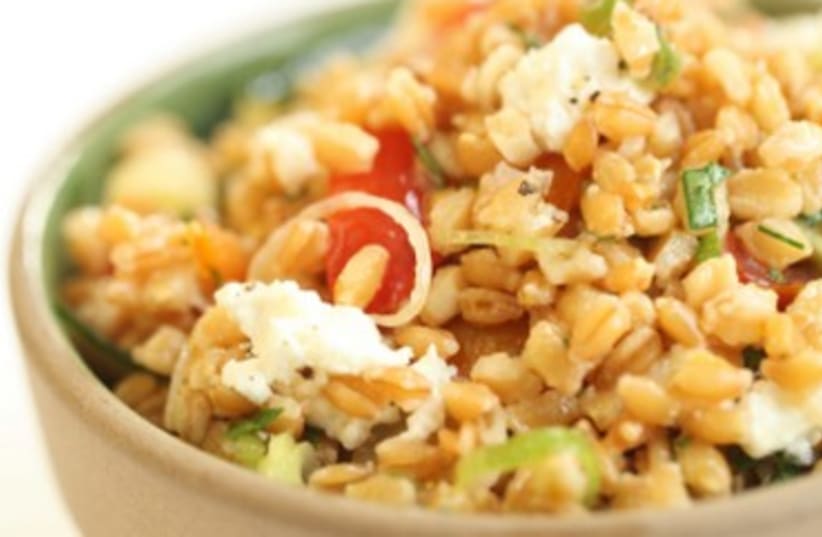 Wheat Berry Salad with Feta (photo credit: Courtesy)