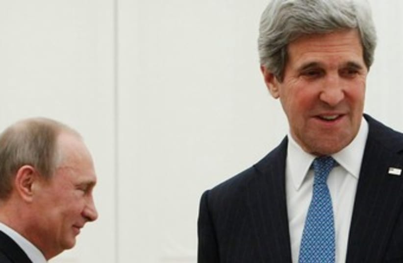 Kerry Putin370 (photo credit: REUTERS)
