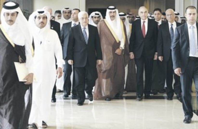 abbas with many arabs 370 (photo credit: reuters)