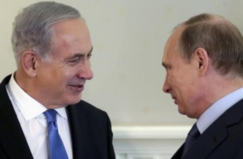 Netanyahu and Putin 370 (photo credit: REUTERS/Maxim Shipenkov/Pool )