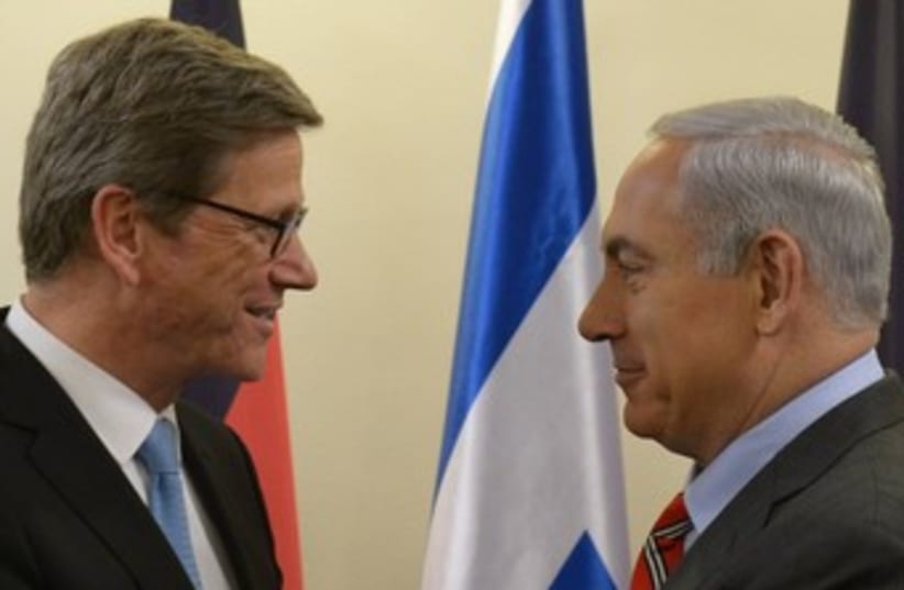 Netanyahu and German FM370 (photo credit: Courtesy, PMO)