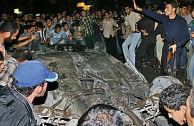 jihad car wreck 298 (photo credit: AP)