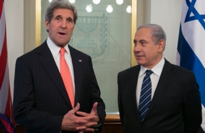 Kerry Bibi by Marc 370 (photo credit: Marc Israel Sellem/The Jerusalem Post)