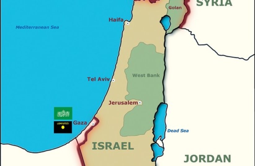 Map of Israel 521 (photo credit: Graphic by Pierre Narais (ICEJ))