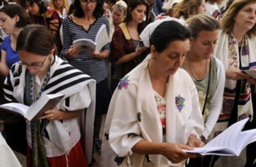 Women of the Wall prayers at Western Wall370 (photo credit: Hadas Parush)