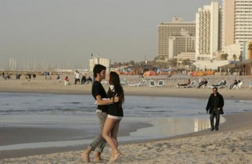 Tel Aviv beach (photo credit: Hadas Parush)