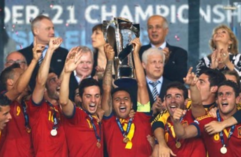 Spain wins UEFA under 21 championship 150 (photo credit: REUTERS)