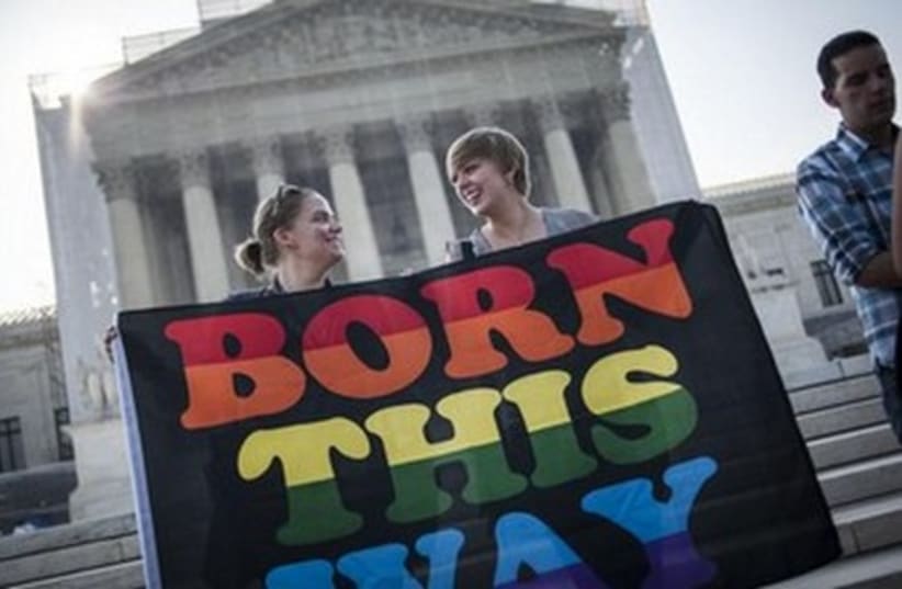 gay pride us supreme court 521 (photo credit: REUTERS)