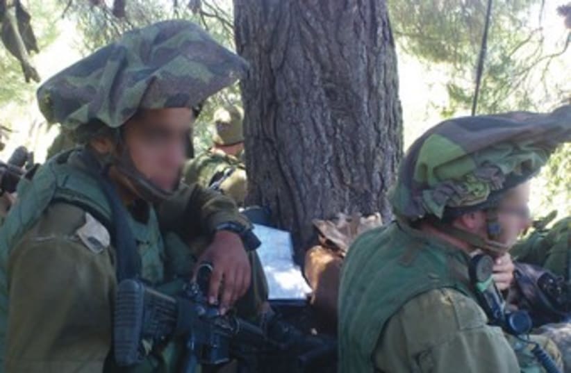 SOLDIERS FROM the Shahaf Battalion 370 (photo credit: Yaakov Lappin)