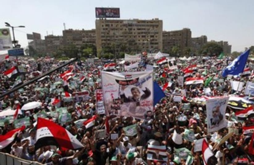 Morsi supporters in Cairo 370 (photo credit: REUTERS/Mohamed Abd El Ghan)