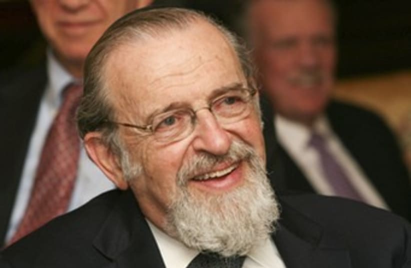 Rabbi Norman Lamm (photo credit: JTA)