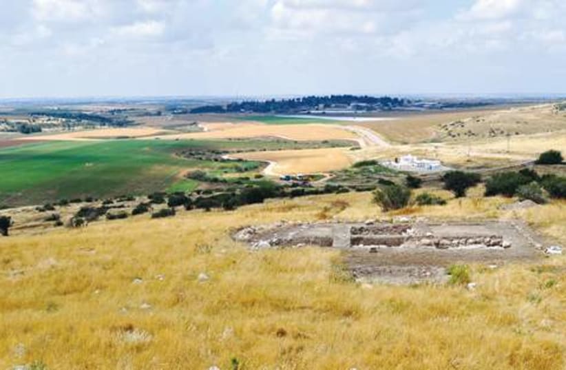 The excavations at Tel Burna, located in the 'Shfela' (photo credit: John M. Black)