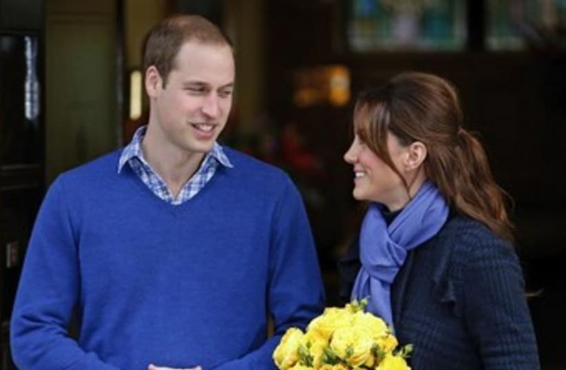 Britain's Prince William and Catherine, Duchess of Cambridge (photo credit: REUTERS)