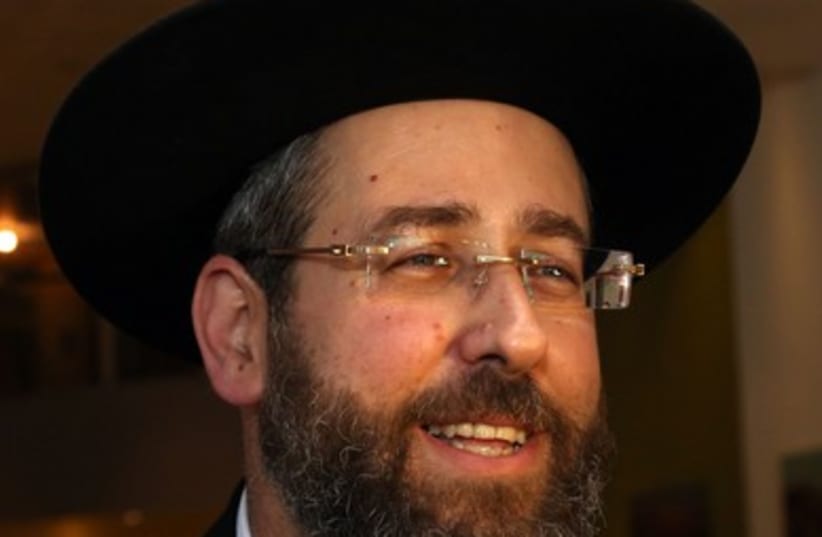 Rabbi David Lau390 (photo credit: Marc Israel Sellem/The Jerusalem Post)