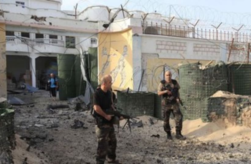 Turkish embassy staff building hit by car bomb in Somalia 37 (photo credit: REUTERS)