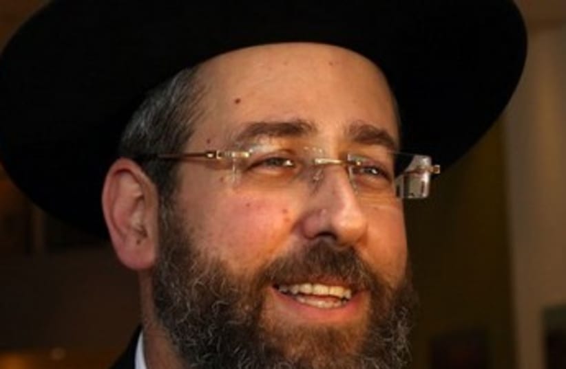Rabbi David Lau 370 (photo credit: Marc Israel Sellem/The Jerusalem Post)