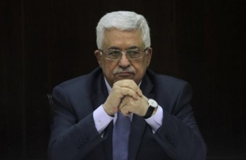 Palestinian Authority President Mahmoud Abbas. (photo credit: REUTERS/ISSAM RIMAWI/POOL)