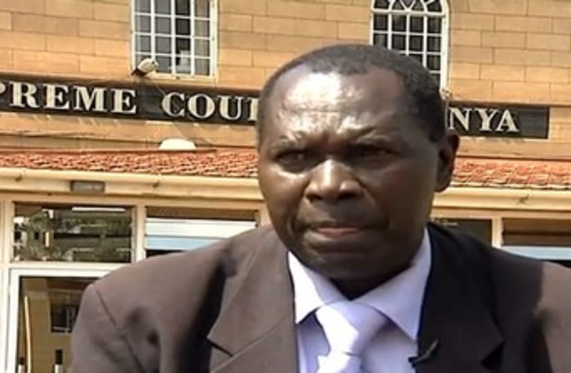 Kenyan lawyer suing State of Israel (photo credit: YouTube Screenshot)