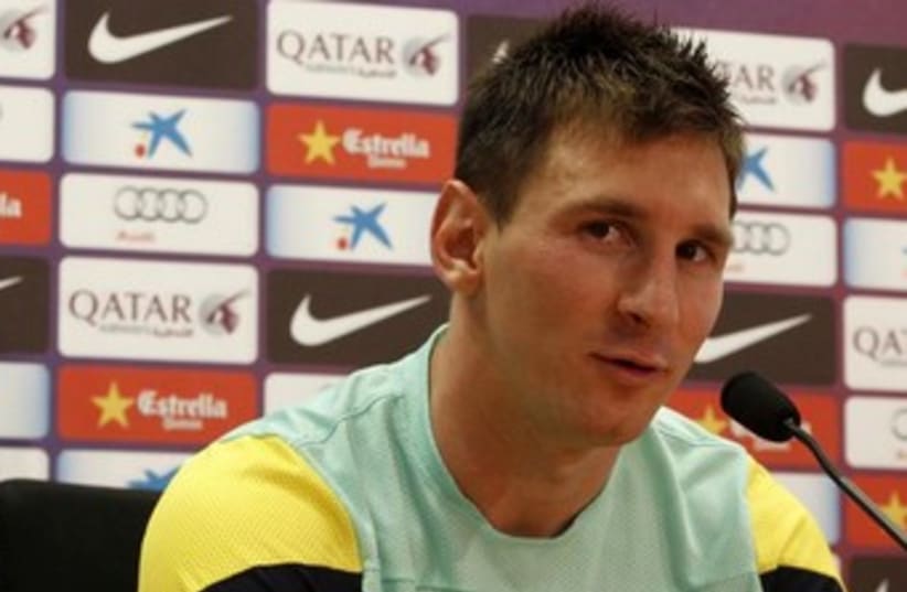 Barcelona strike Lionel Messi 370 (photo credit: Reuters)