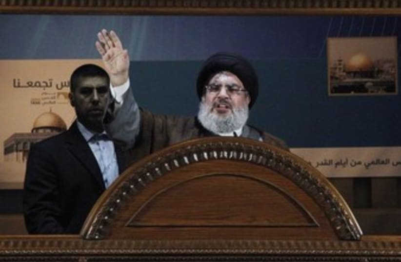 Hezbollah leader Sayyed Hassan Nasrallah 370 (photo credit: REUTERS)