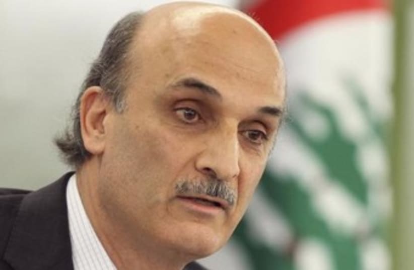 Lebanese Christian leader Samir Geagea 370 (photo credit: Reuters)