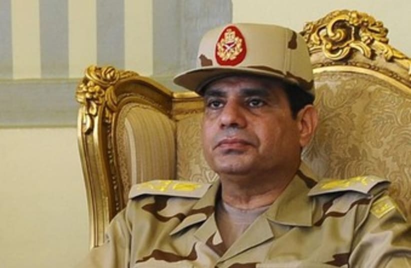 Egyptian Defense Minister Abdel Fattah al-Sisi 370 (photo credit: REUTERS/Stringer)