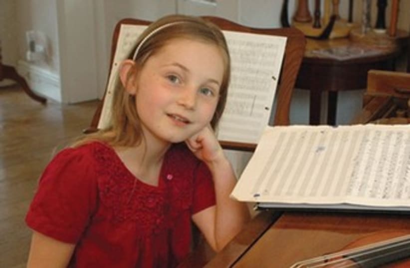 Alma Deutscher 8-year-old British composer 370 (photo credit: Guy Deutscher)