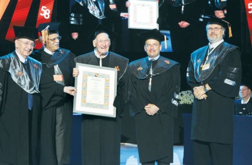 Honorary Doctor Mario Levy Bar-Ilan 521 (photo credit: Yoni Reif)
