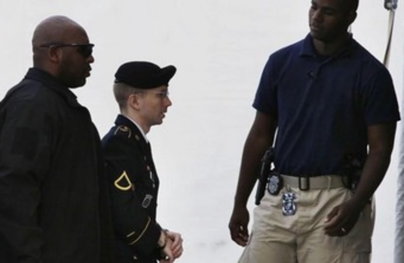 Bradley Manning August 21, 2013 370 (photo credit: Reuters)