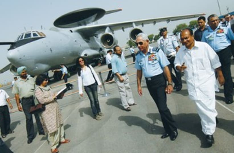 THE FIRST of the three AWACS from Israel delivered to Agra37 (photo credit: REUTERS)