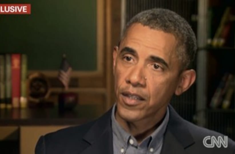 US President Barack Obama  (photo credit: CNN screenshot)