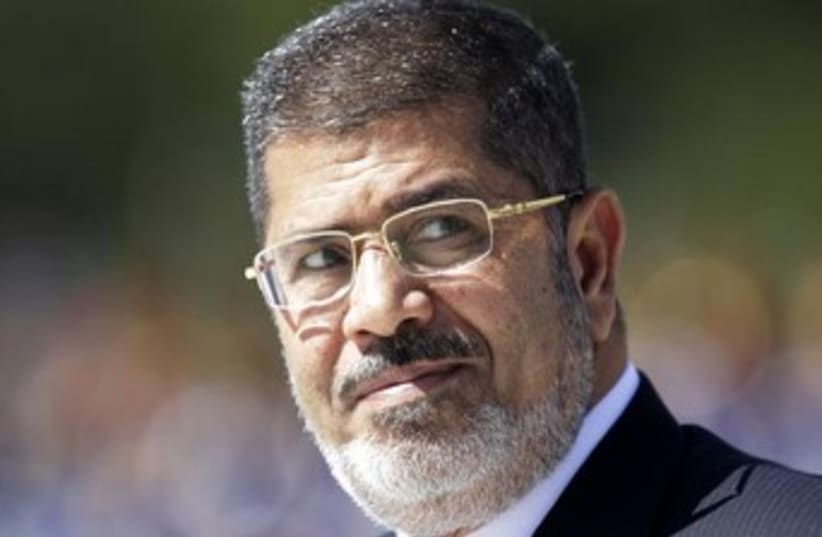 Deposed Egyptian President Mohamed Morsi 370 (photo credit: REUTERS)