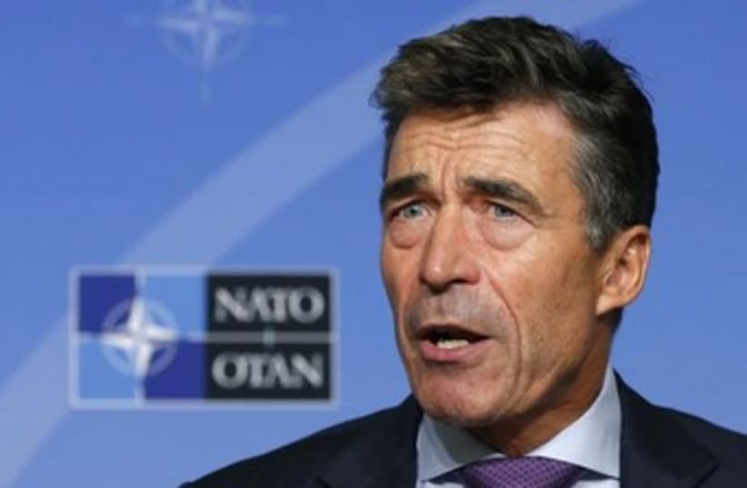 NATO Secretary General Anders Fogh Rasmussen (photo credit: Reuters)
