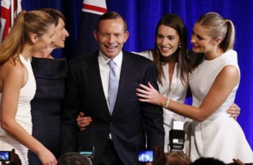 Conservative Tony Abbott wins Australia election 370 (photo credit: REUTERS)