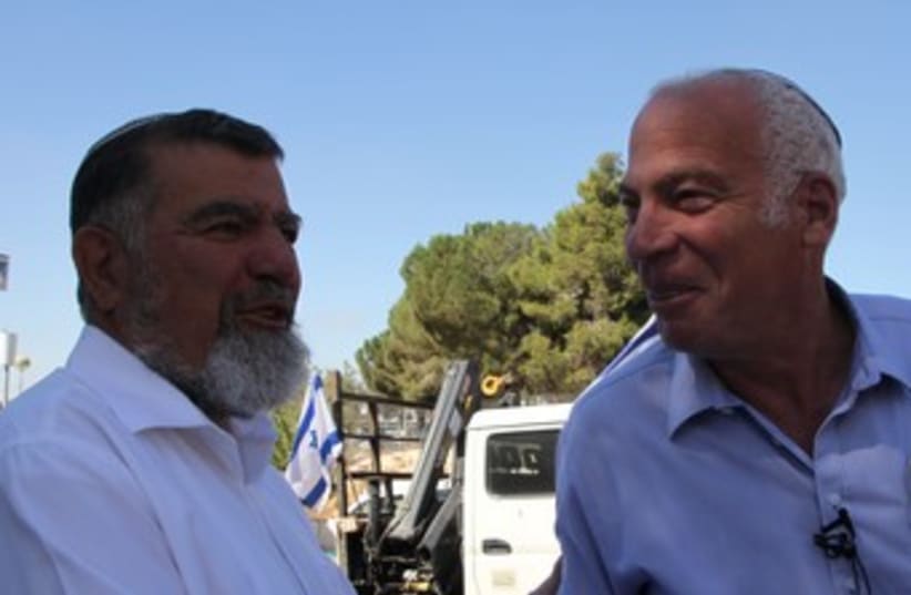Samaria Regional Council head Gershon Mesika and Ariel370 (photo credit: TOVAH LAZAROFF)