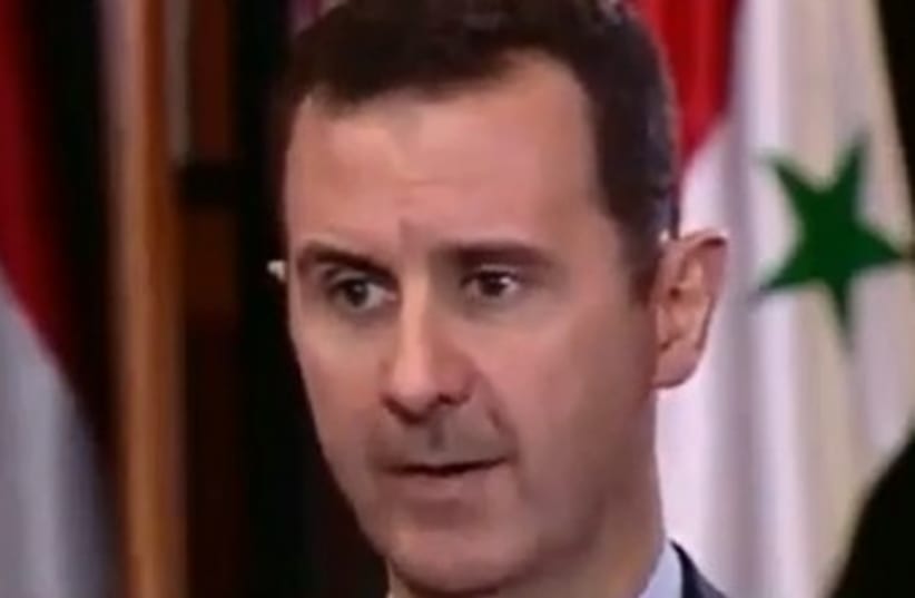 Assad in Chalie Rose interview 370 (photo credit: YouTube Screenshot)