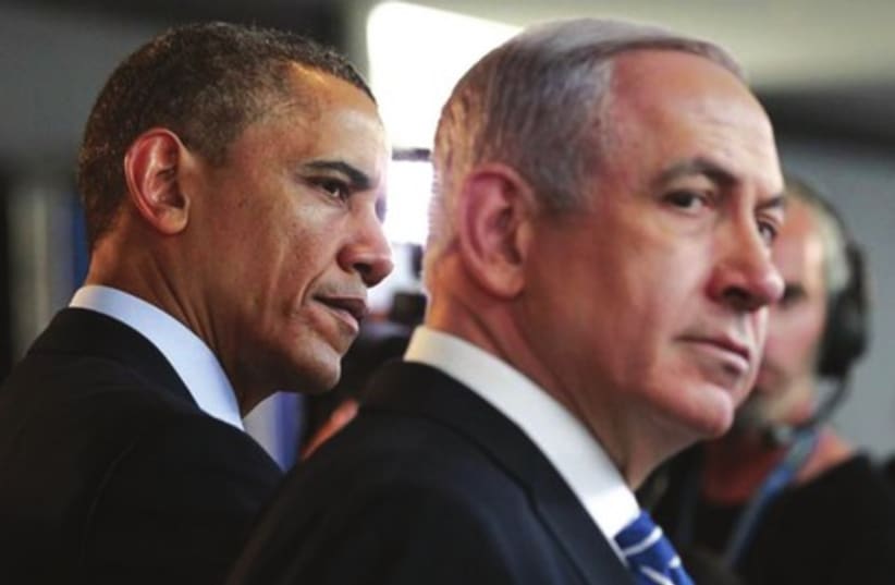 Netanyahu and Obama 390 (photo credit: JASON REED / REUTERS)