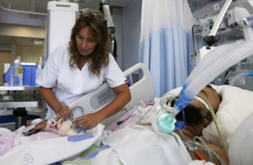 Israeli nurse hospital Syria370 (photo credit: Reuters)